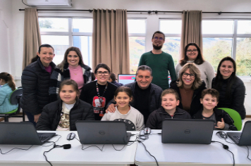 Aula inaugural do Projeto CS Plus na Escola Municipal de Ensino Fundamental Aratiba